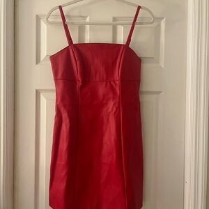 Kirious Los Angeles | Red “Pleather” Dress